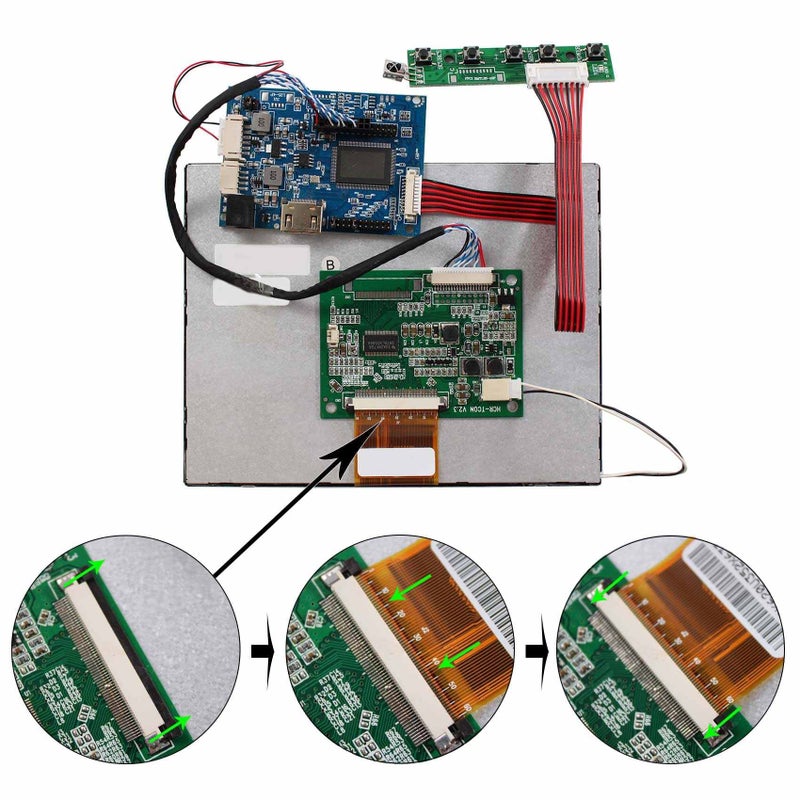 VSDISPLAY 7" 7 inch 800Ã—600 4:3 CLAA070MA0ACW LCD Screen TFT Monitor and LCD Controller Board 60 pin - Image 3